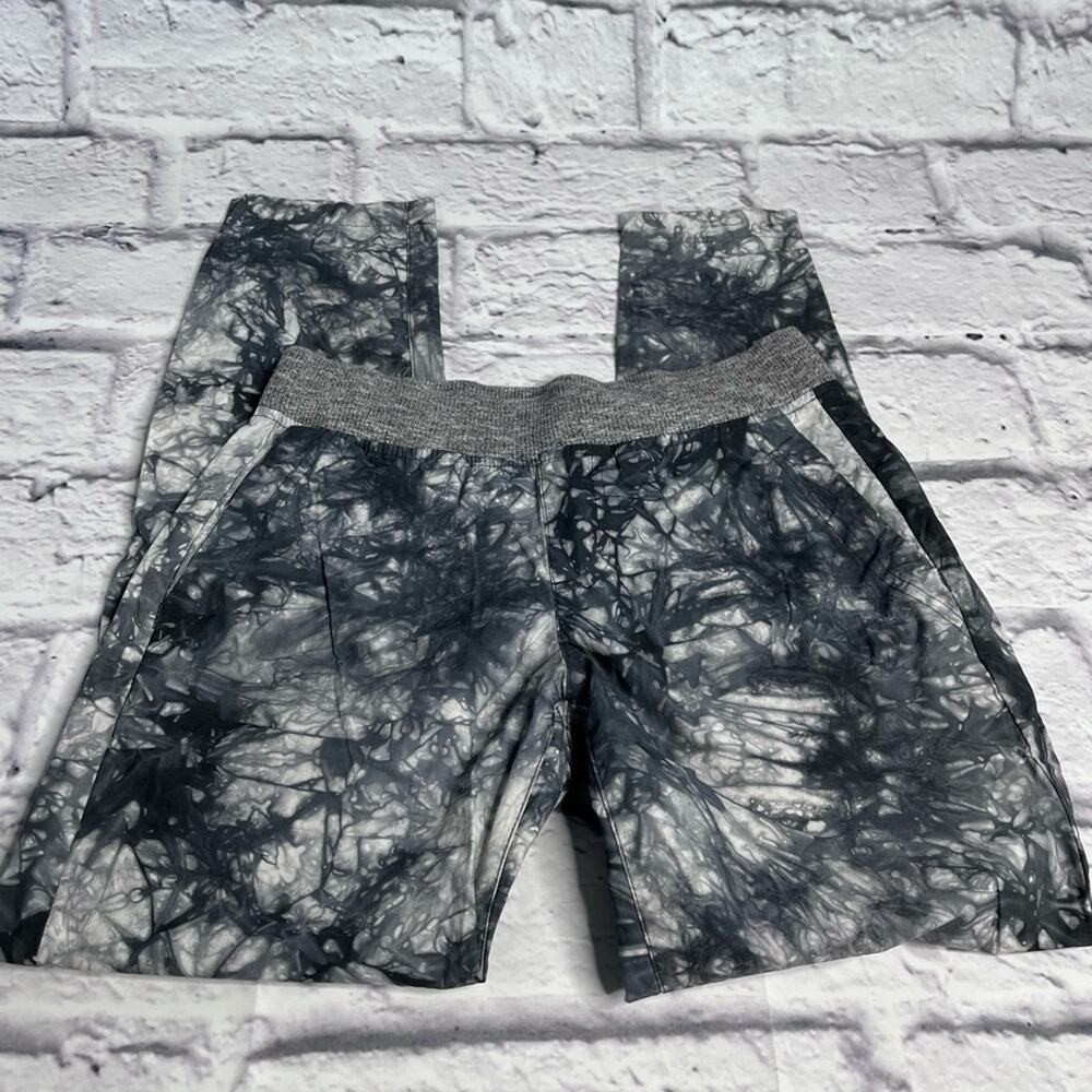 CAbi Black & Gray Tie-Dye Track Joggers